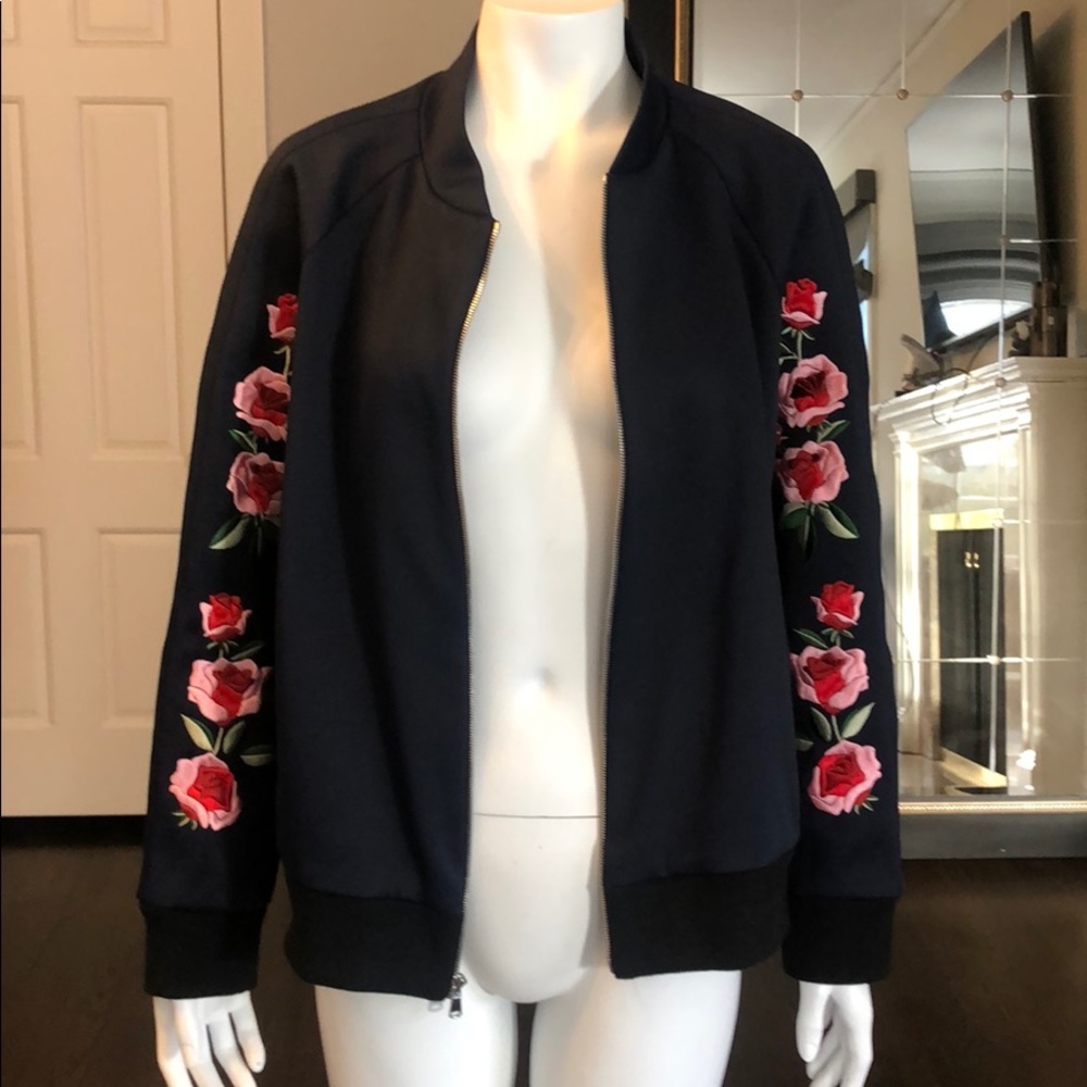 Frankie Embroidered Bomber Jacket